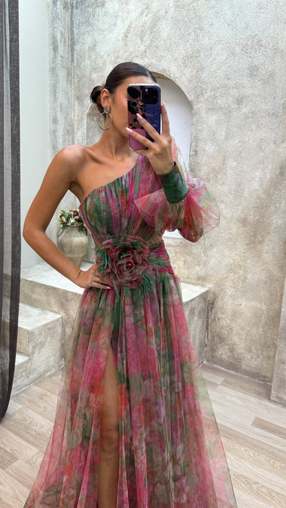 Vestido floral elegante