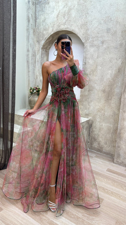 Vestido floral elegante