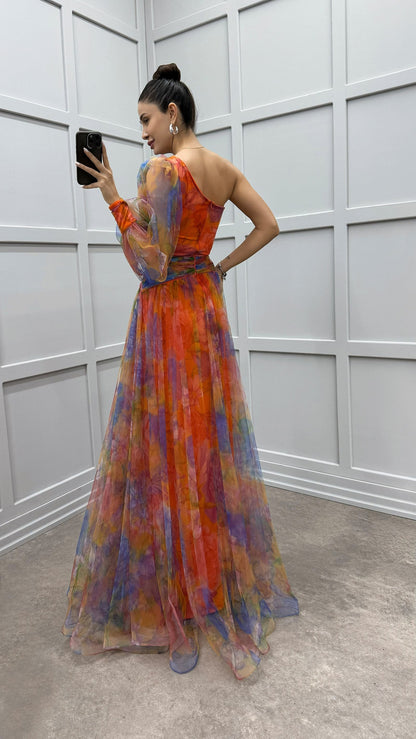 Vestido floral elegante