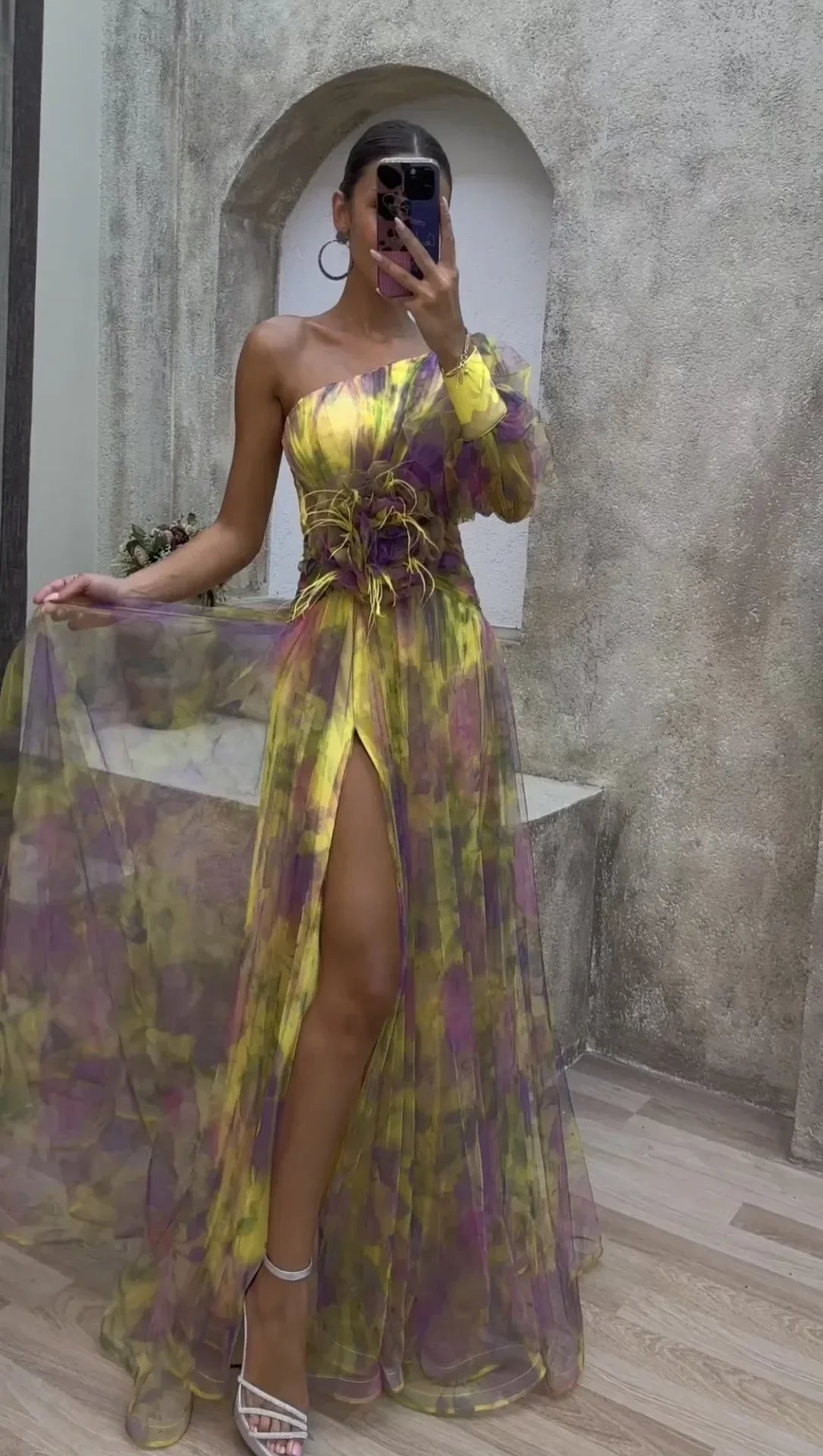 Vestido floral elegante