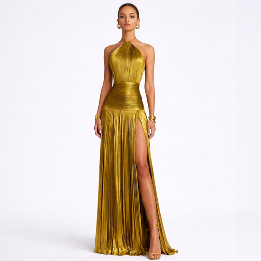 Vestido largo Esplendor dorado