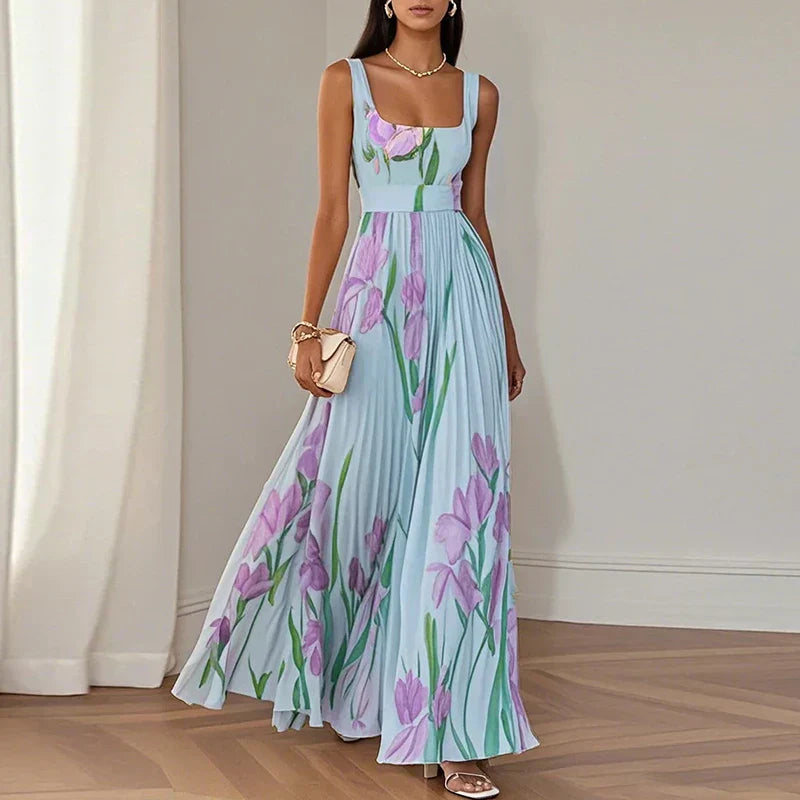 Oriah | Vestido Maxi Evasé Floral