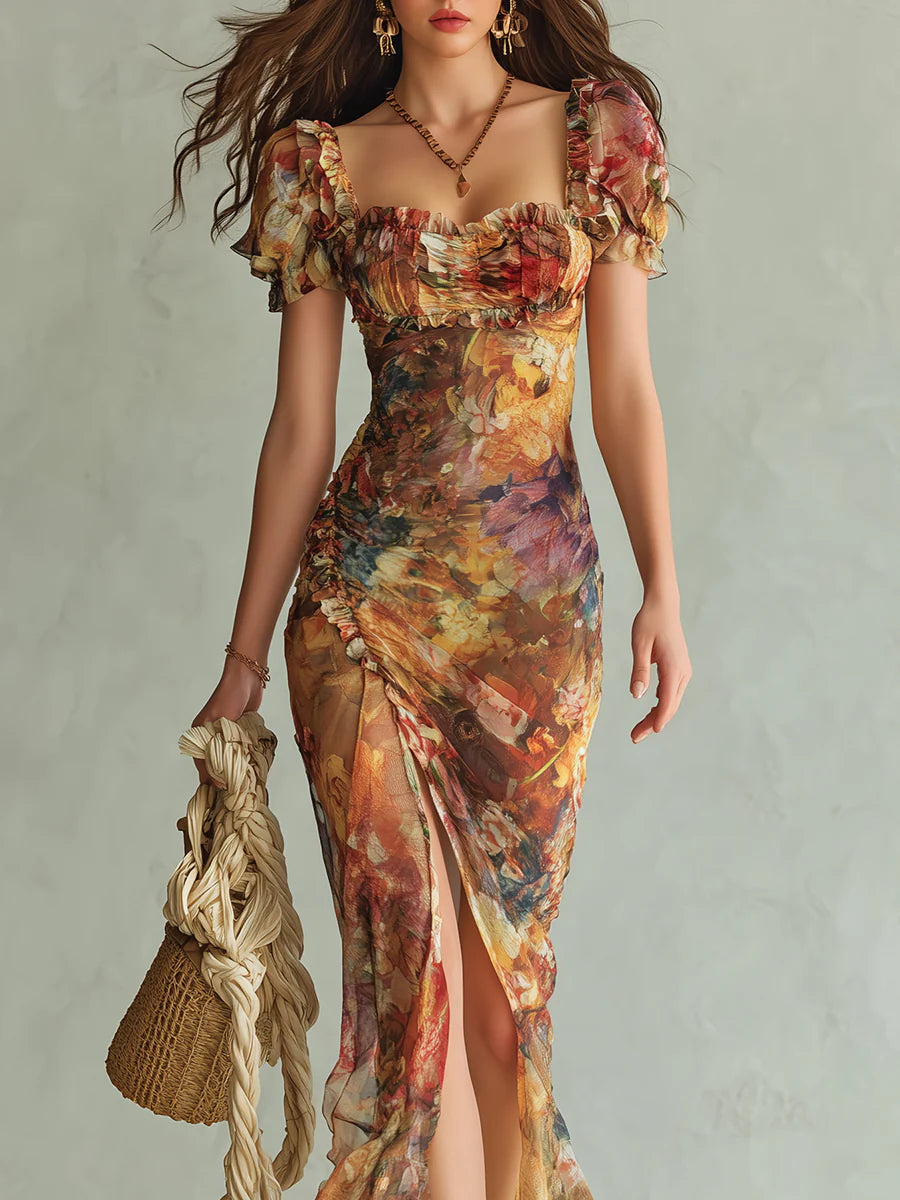 Violeta - Vestido con estampado