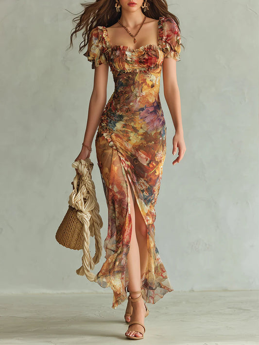 Violeta - Vestido con estampado
