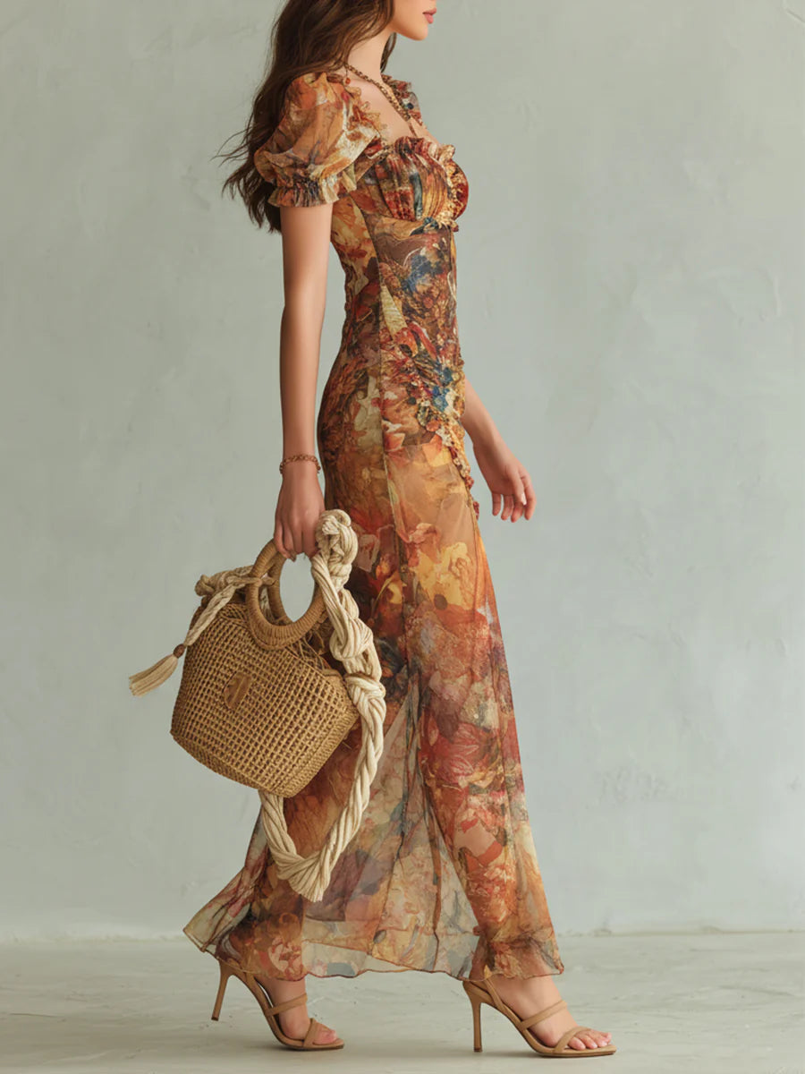 Violeta - Vestido con estampado