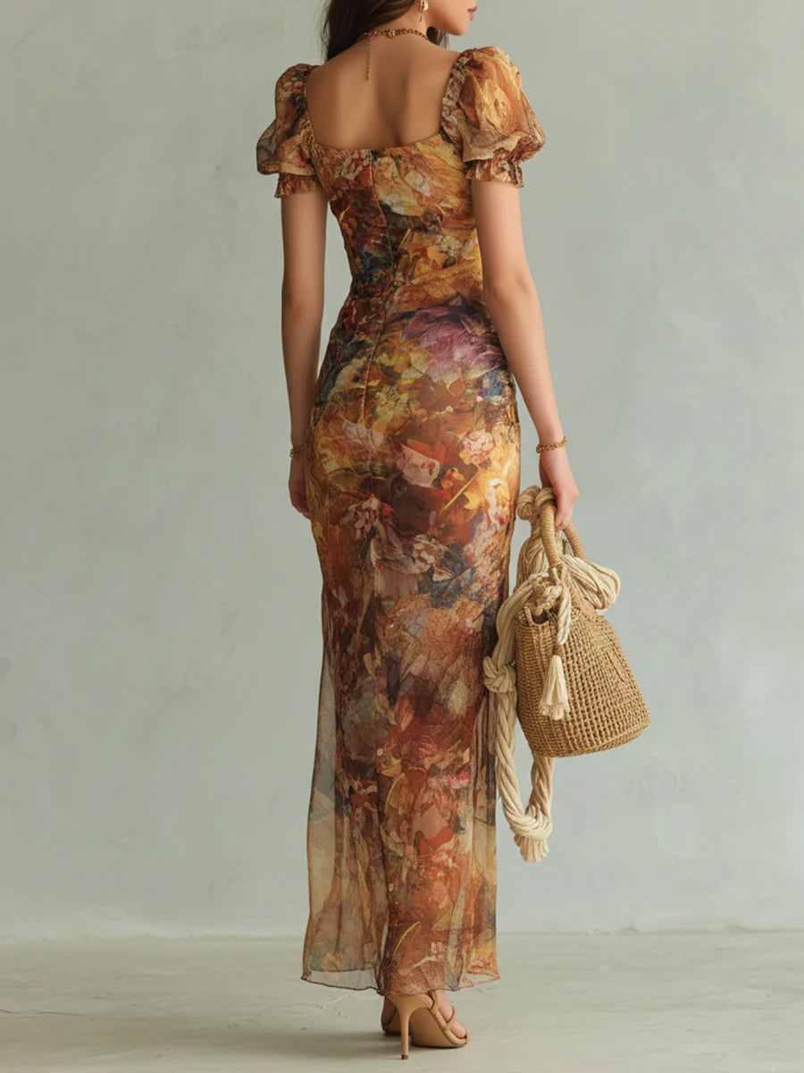 Violeta - Vestido con estampado