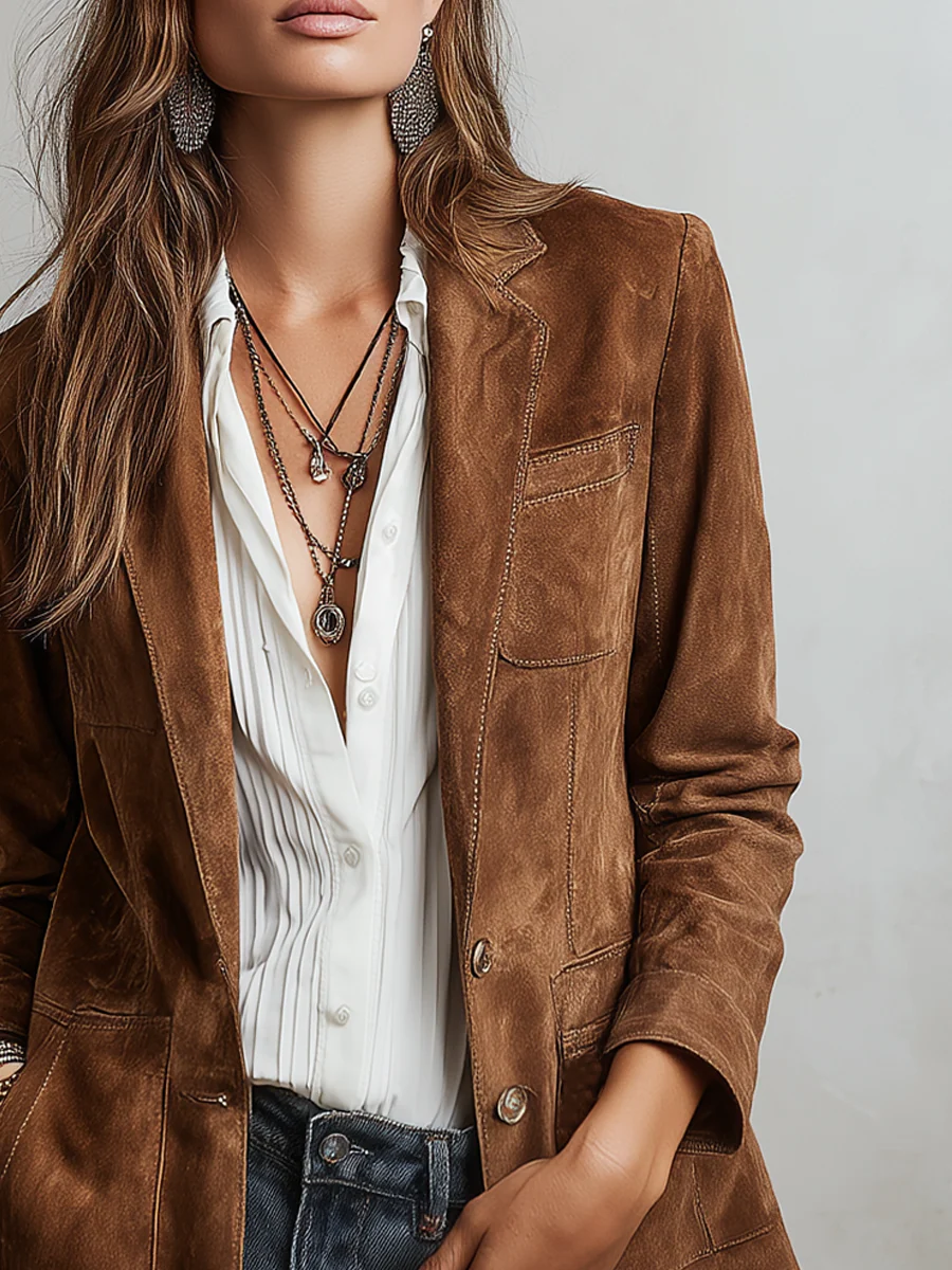 Marcelle | Blazer retro Café