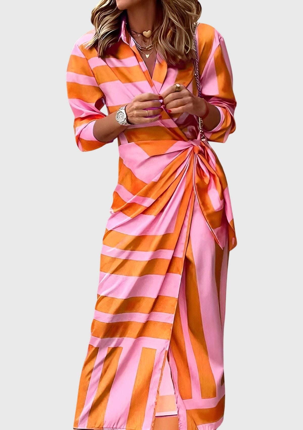 Everly | Vestido elegante y ceñido con estampado