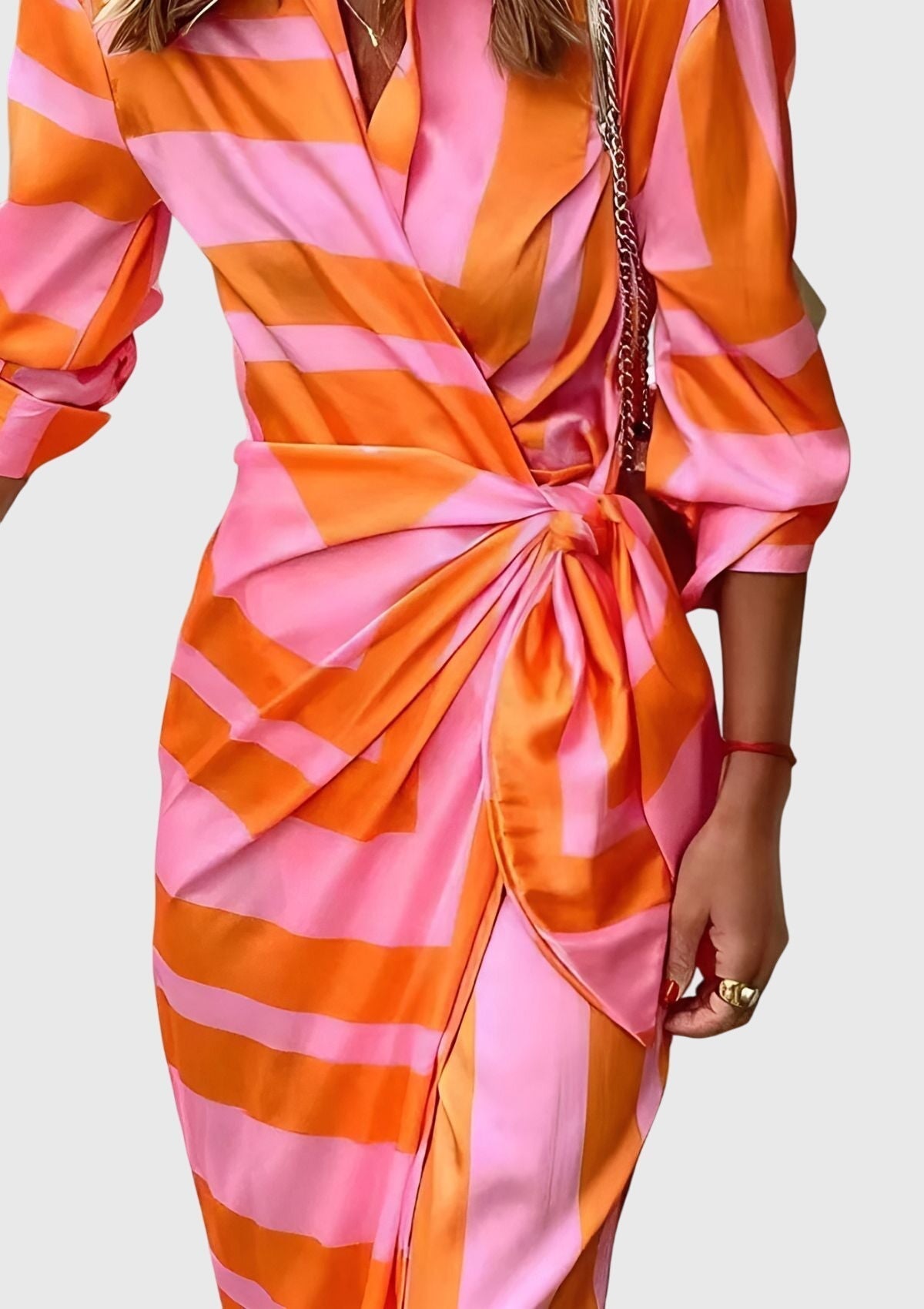 Everly | Vestido elegante y ceñido con estampado