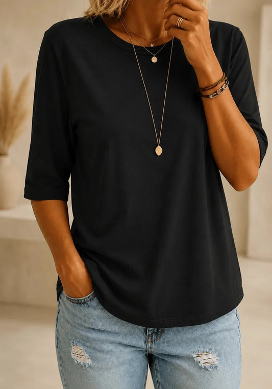 Noelle | Playera Básica Cómoda