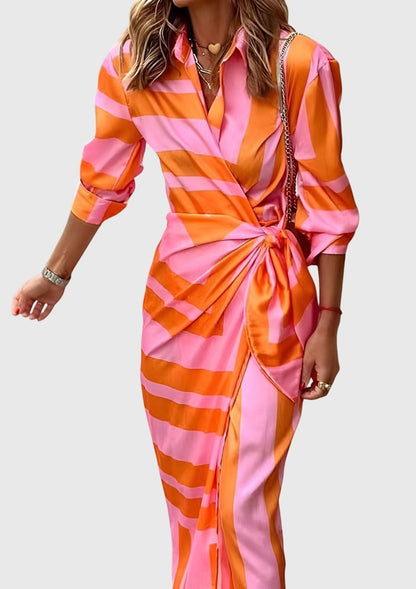 Everly | Vestido elegante y ceñido con estampado