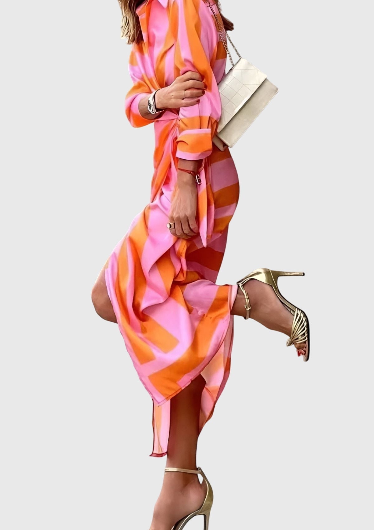 Everly | Vestido elegante y ceñido con estampado