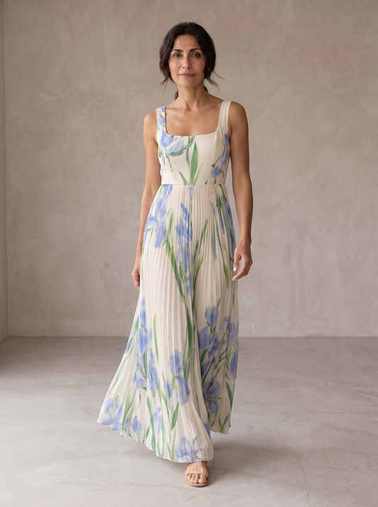 Oriah | Vestido Maxi Evasé Floral
