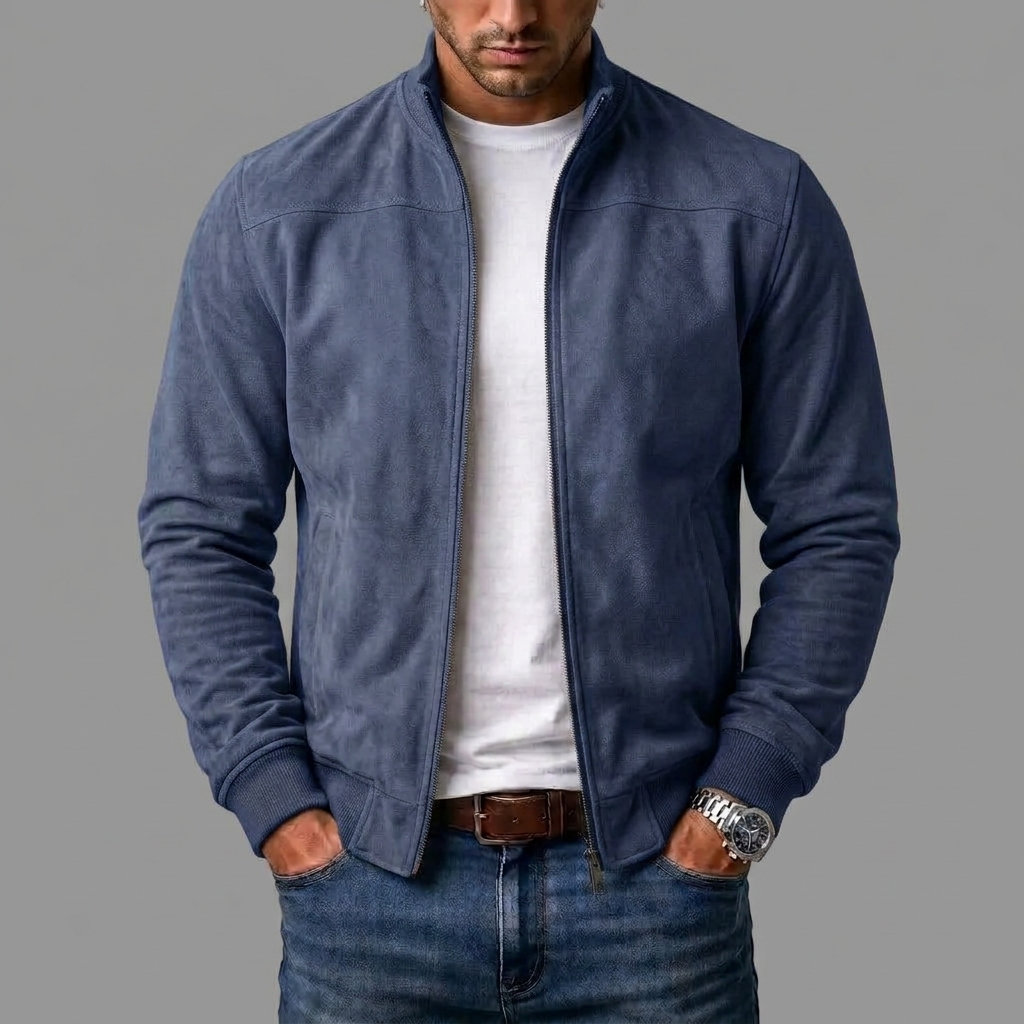 Marco | Chaqueta bomber de gamuza