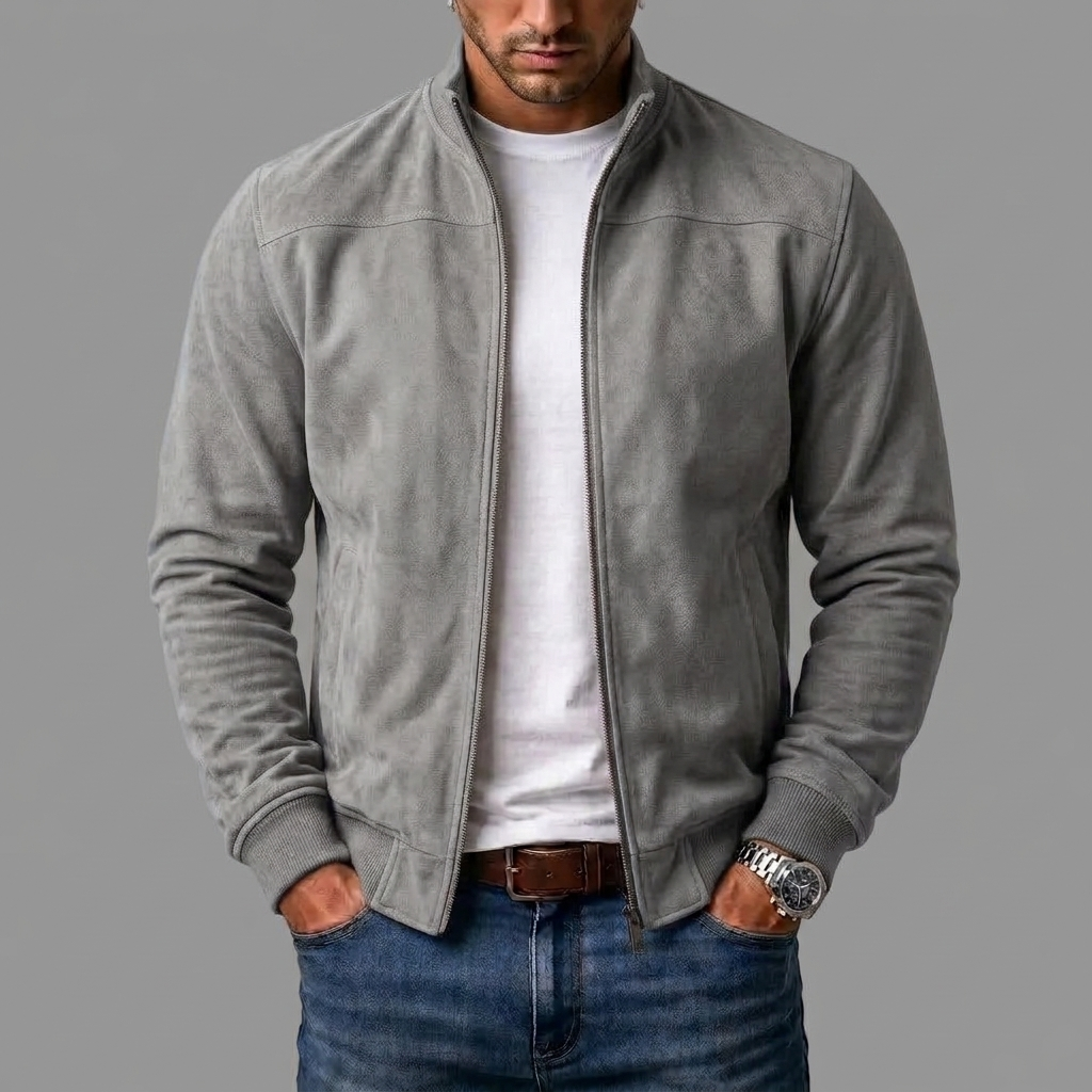 Marco | Chaqueta bomber de gamuza
