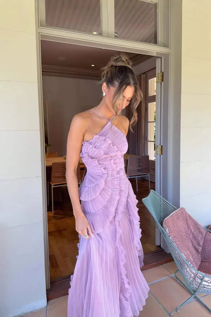ELISIA | Vestido Maxi Elegante con Volantes - EDICIÓN LIMITADA