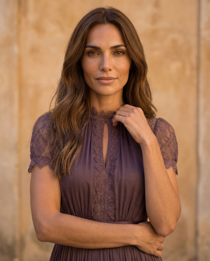 Flavia | Vestido largo morado