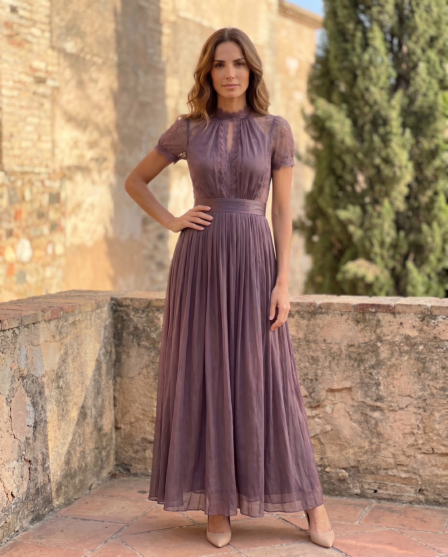 Flavia | Vestido largo morado