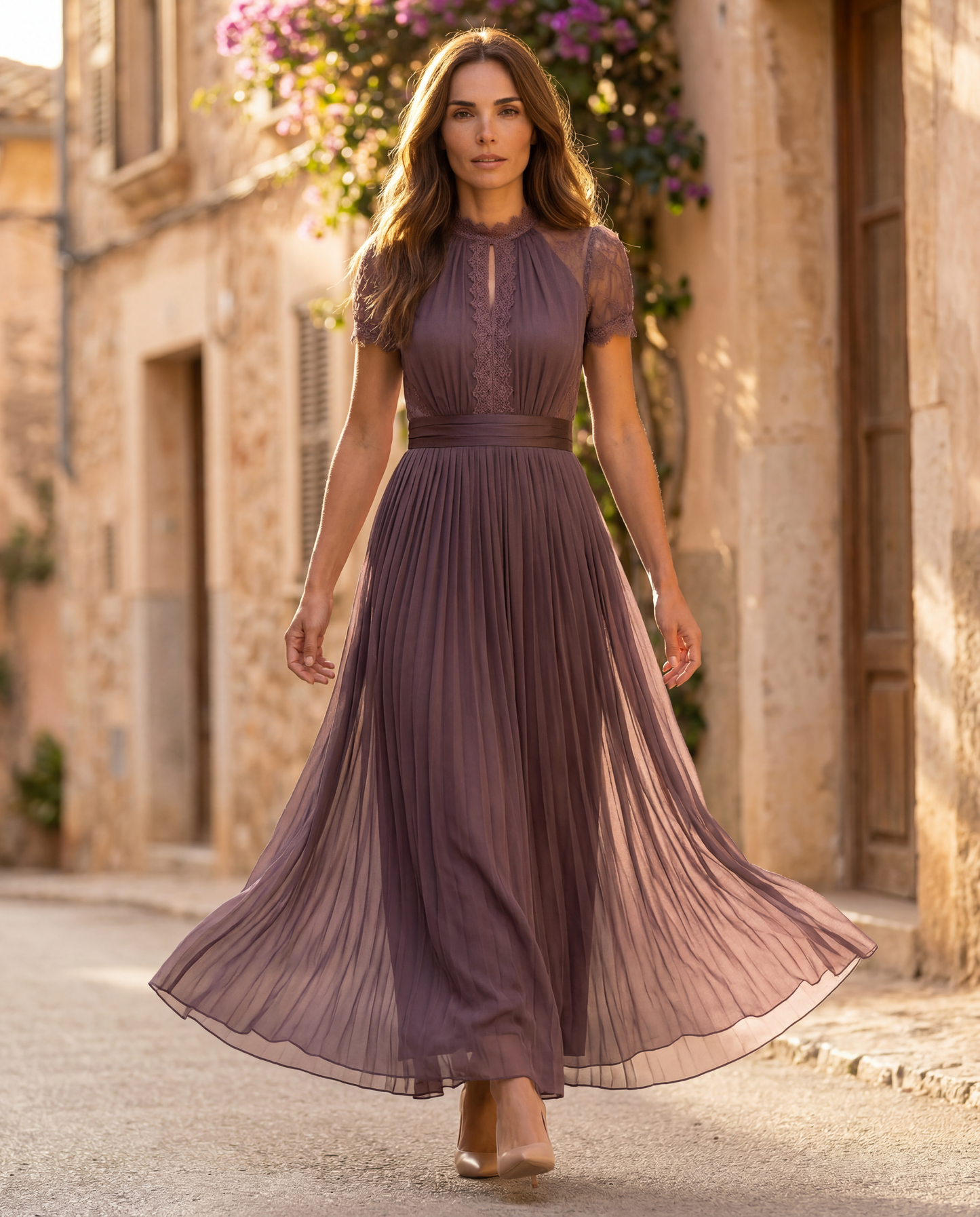 Flavia | Vestido largo morado